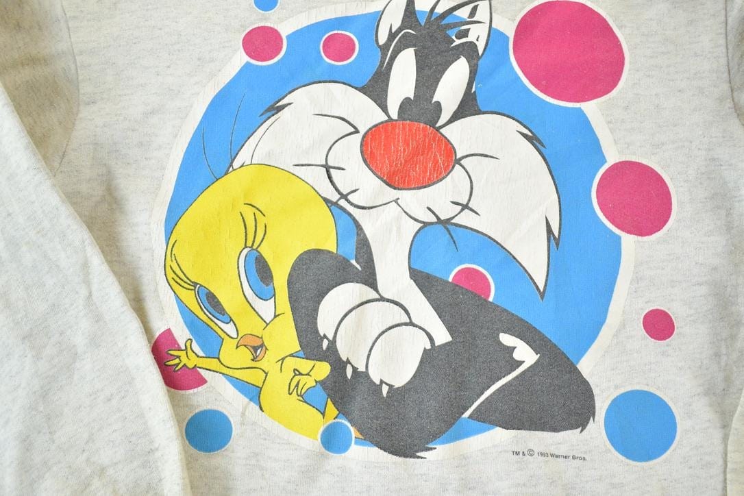 Vintage 1993 Warner Bros Sylvester And Tweety Bird Crewneck Women's S from propervintagecanada
