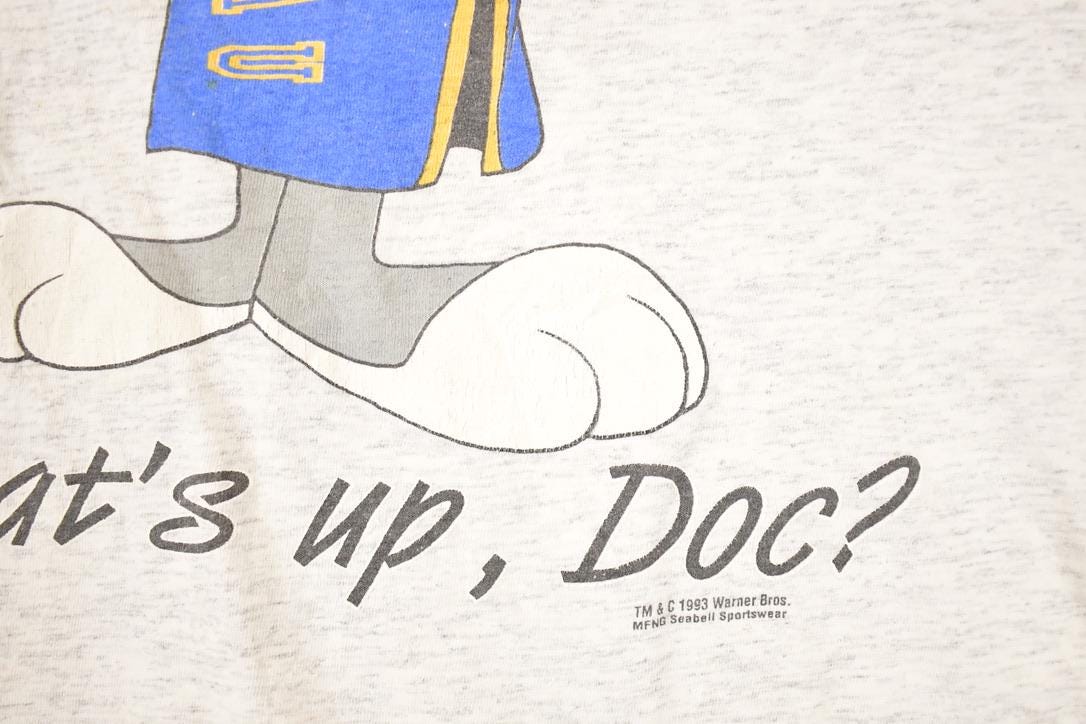 Vintage 1993 West Virginia University Bugs Bunny Looney Tunes Collegiate Sleep Shirt Men's XXL from propervintagecanada