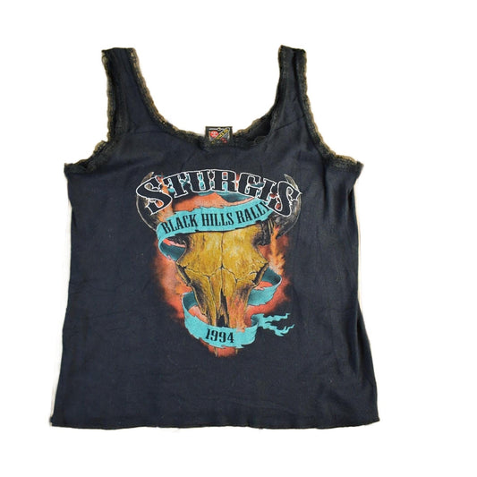 Vintage 1994 3D Emblem Sturgis Black Hills Rally Tank Top Womens Large from propervintagecanada