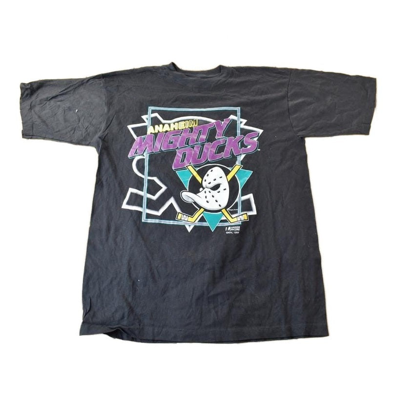 Vintage 1994 Anaheim Mighty Ducks NHL Graphic T-Shirt Men's Medium from propervintagecanada