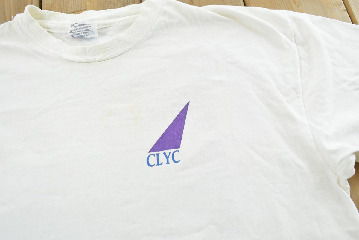 Vintage 1994 Clear Lake Yacht Club Sailing Souvenir T-Shirt Mens M from propervintagecanada