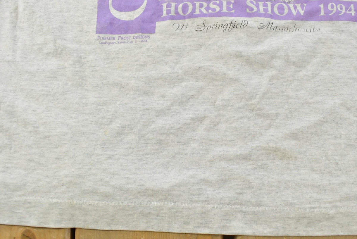 Vintage 1994 Connecticut Horse Show Graphic T-Shirt Mens Men's Large from propervintagecanada