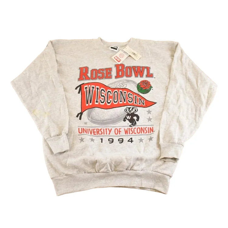Vintage 1994 Deadstock Wisconsin Badgers Crewneck Sweatshirt Men's L from propervintagecanada