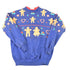 Vintage 1994 Gingerbread Man AOP Double Collar Christmas Graphic Print Crewneck Sweatshirt Women&