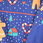 Vintage 1994 Gingerbread Man AOP Double Collar Christmas Graphic Print Crewneck Sweatshirt Women's S from propervintagecanada