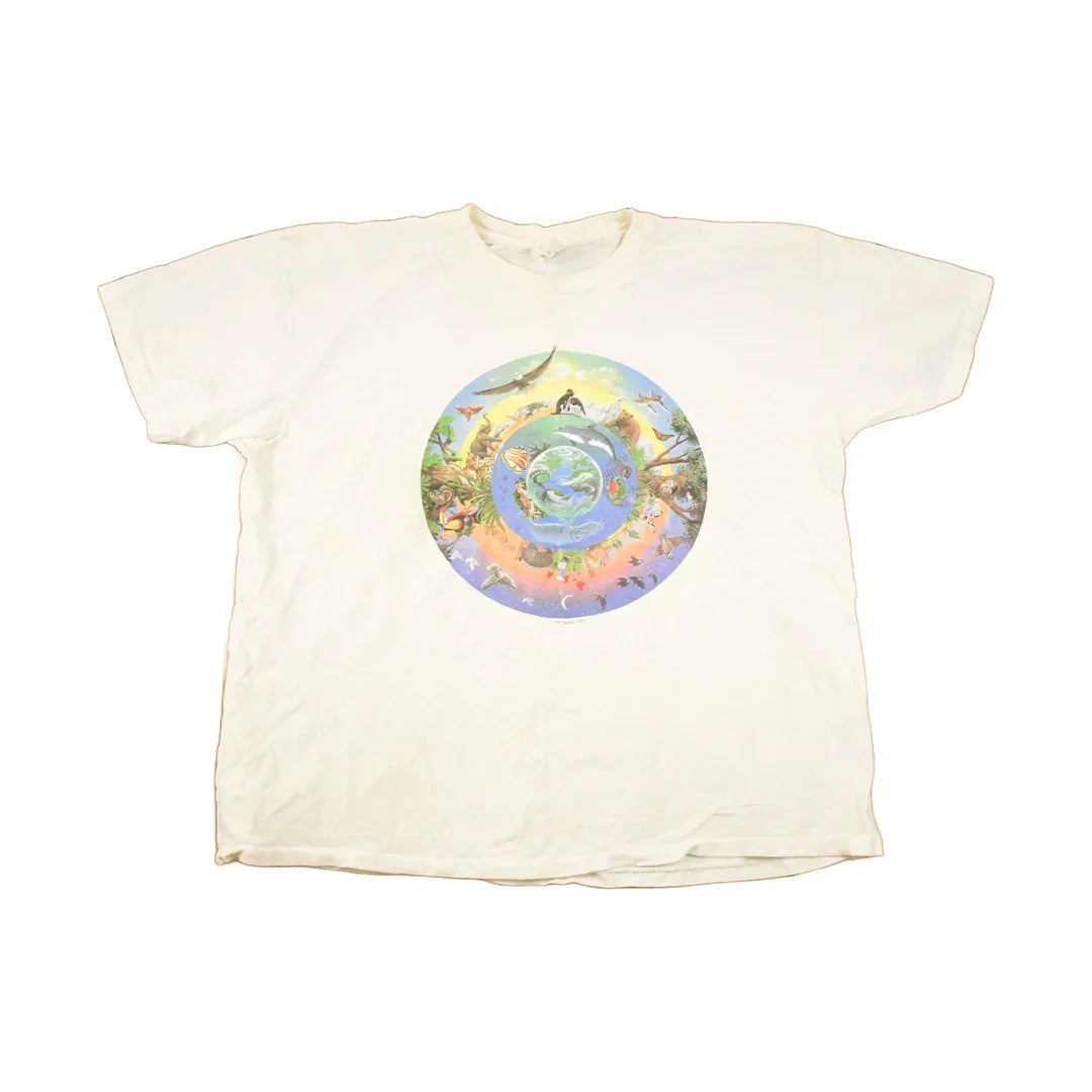 Vintage 1994 Human Tees Ecosport All The Animals Souvenir Travel T-Shirt Men's XL from propervintagecanada