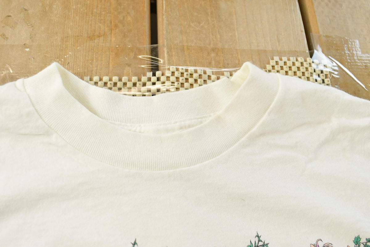 Vintage 1994 Jesus Christ Lily of the Valley Graphic T-Shirt Men's L from propervintagecanada