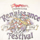 Vintage 1994 Minnesota Renaissance Festival Graphic Print Mock Neck Shirt Men's L from propervintagecanada