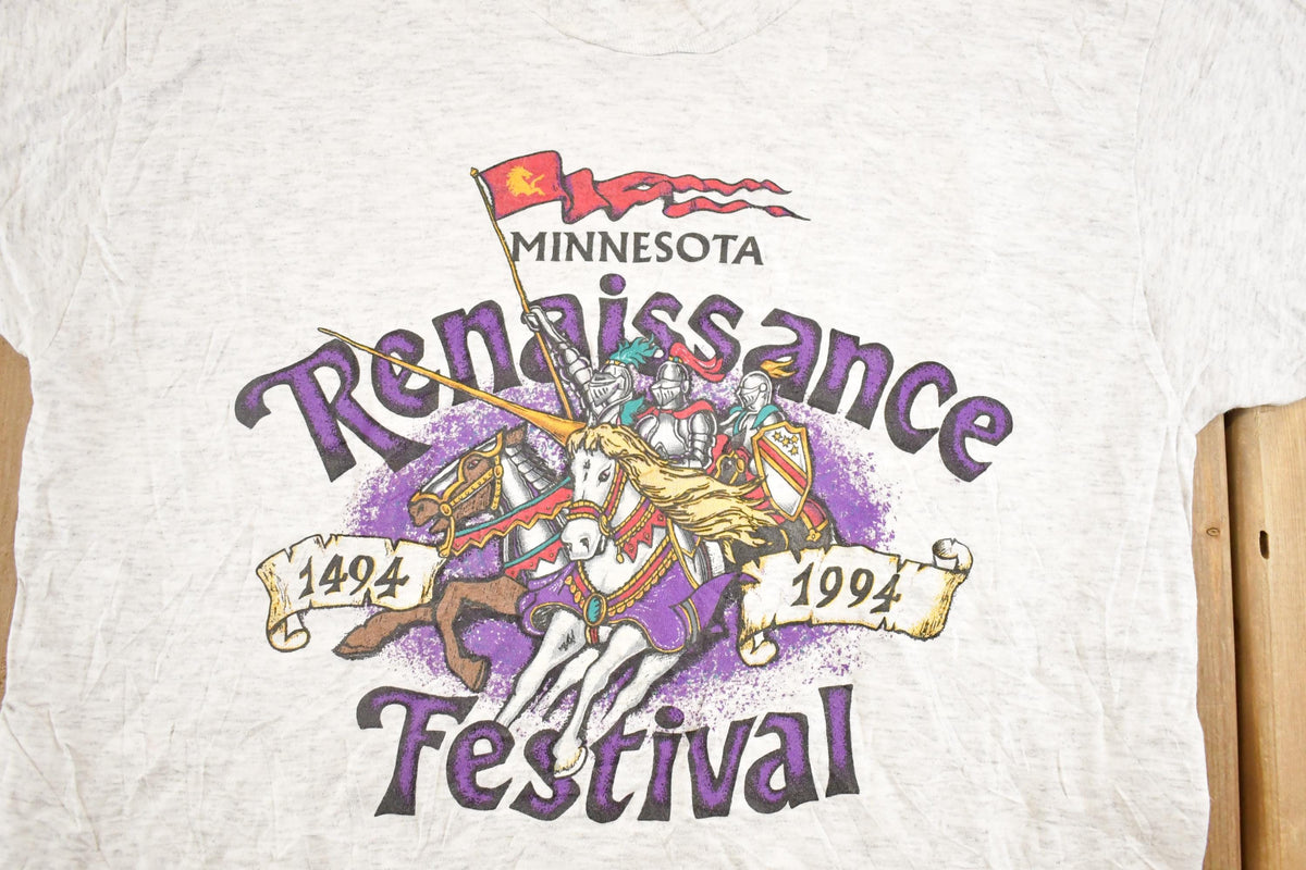 Vintage 1994 Minnesota Renaissance Festival Souvenir Travel T-Shirt Mens M from propervintagecanada