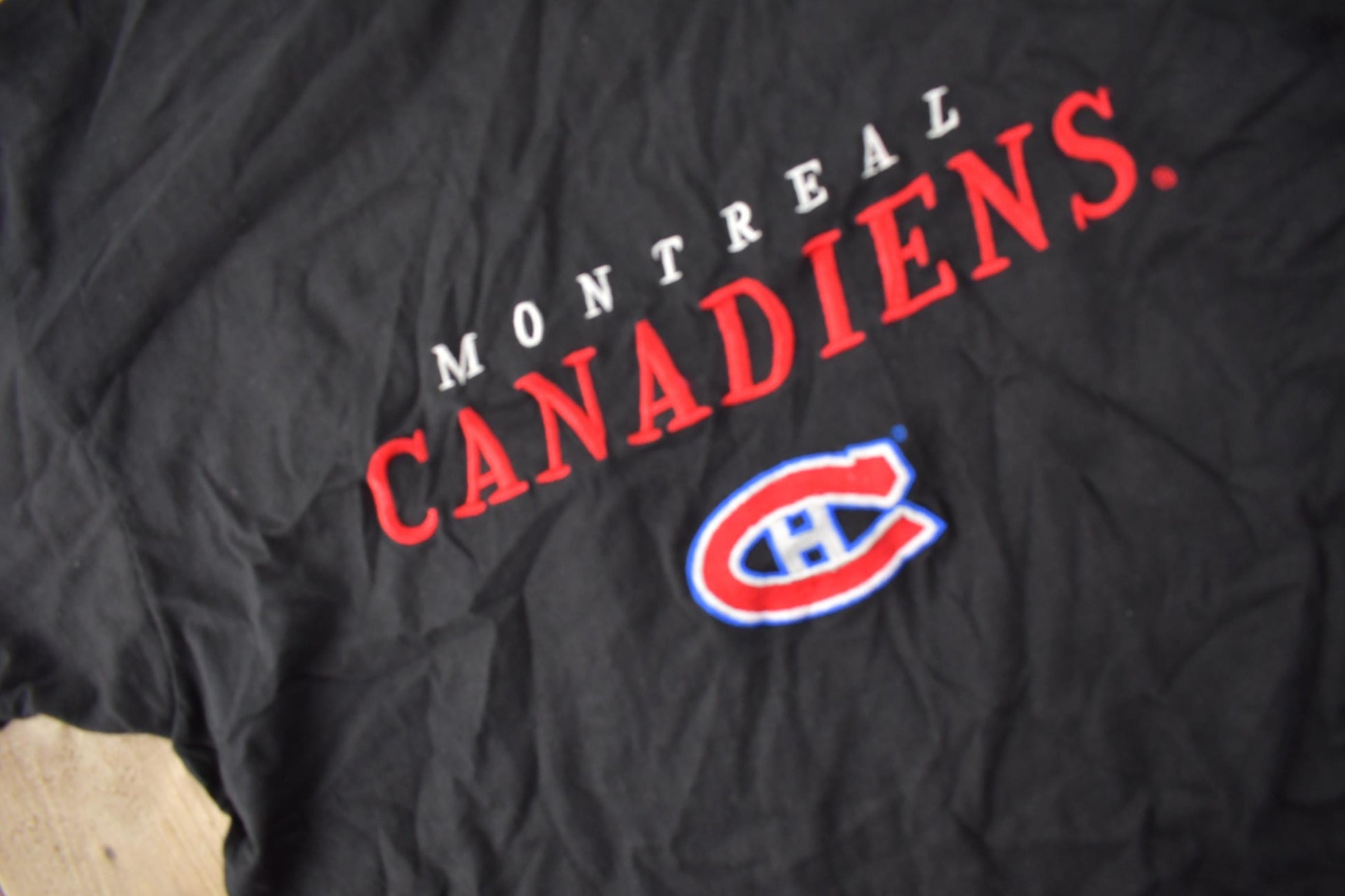 Vintage 1994 Montreal Canadiens NHL Embroidered T-Shirt Men's Medium from propervintagecanada