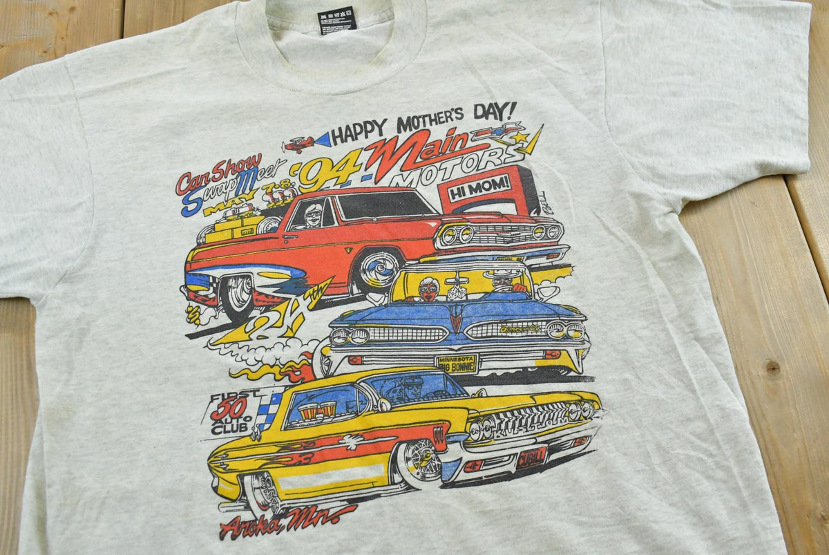 Vintage 1994 Mother Day Aroka Minnesota Car Show Swap Meet Souvenir T-Shirt Men's L from propervintagecanada