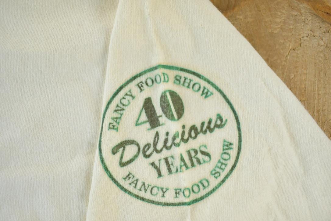 Vintage 1994 NASFT New York Fancy Food Show Souvenir Single Stitch Graphic Print T-Shirt Men's XL from propervintagecanada