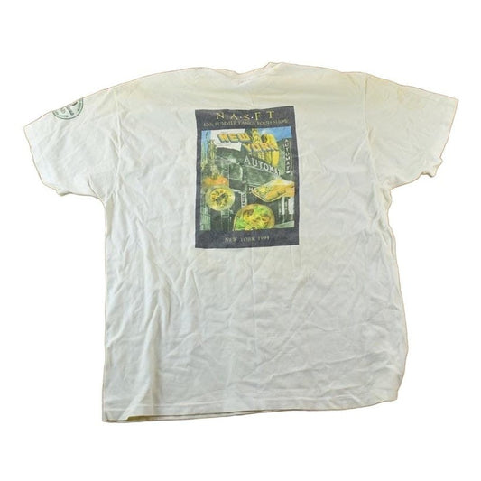 Vintage 1994 NASFT New York Fancy Food Show Souvenir Single Stitch Graphic Print T-Shirt Men's XL from propervintagecanada