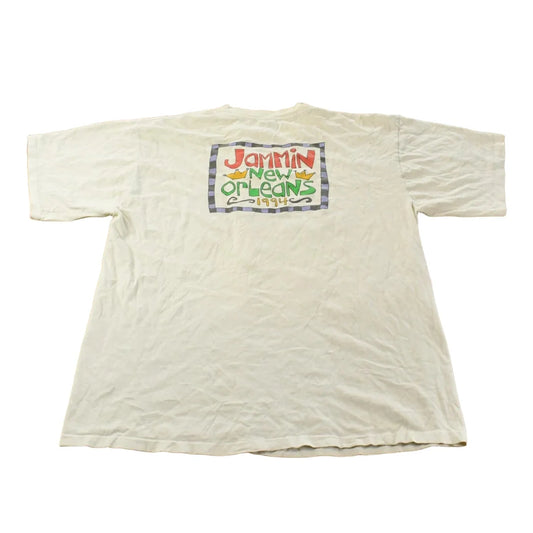 Vintage 1994 New Orleans Jammin Festival Sasha Milby T-Shirt Men's XL from propervintagecanada