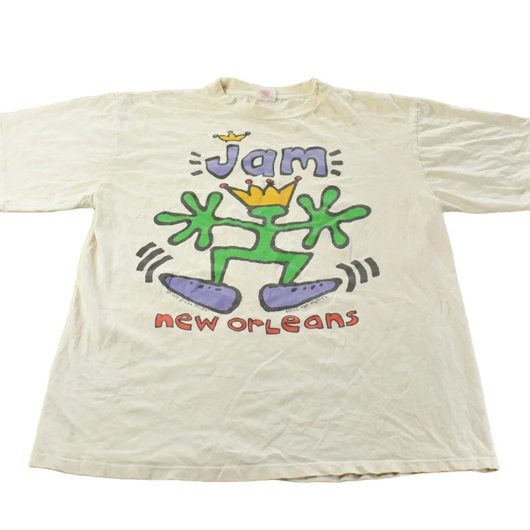 Vintage 1994 New Orleans Jammin Festival Sasha Milby T-Shirt Men's XL from propervintagecanada