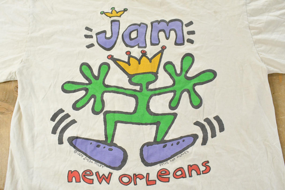 Vintage 1994 New Orleans Jammin Festival Sasha Milby T-Shirt Men's XL from propervintagecanada
