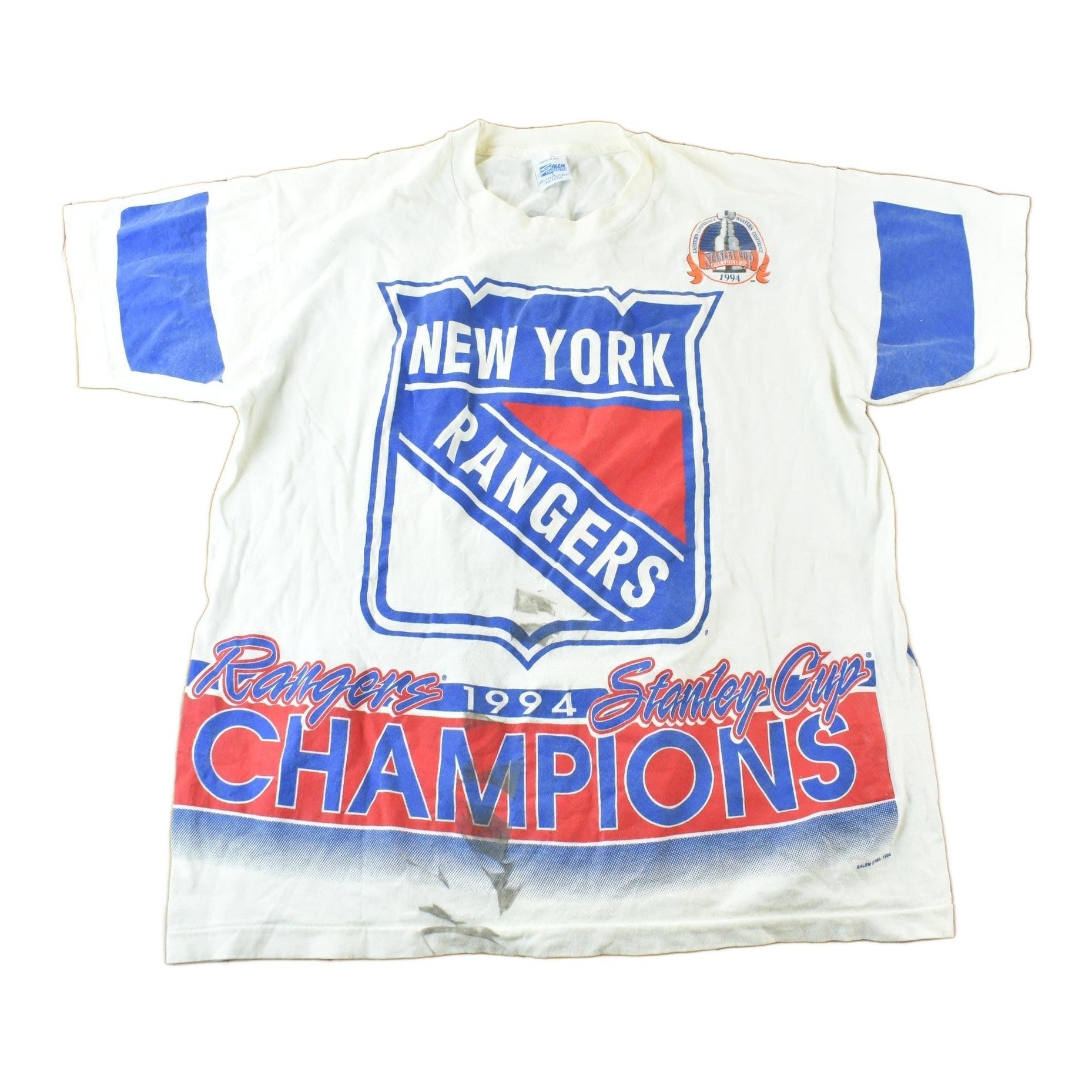 Vintage 1994 New York Rangers NHL Champions T-Shirt Men's Large from propervintagecanada