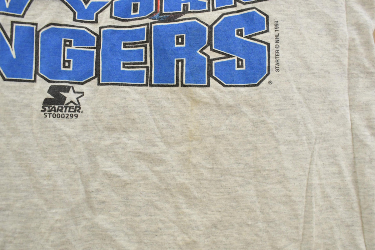 Vintage 1994 New York Rangers NHL Starter Stanley Cup Champions T-Shirt Men's Large from propervintagecanada