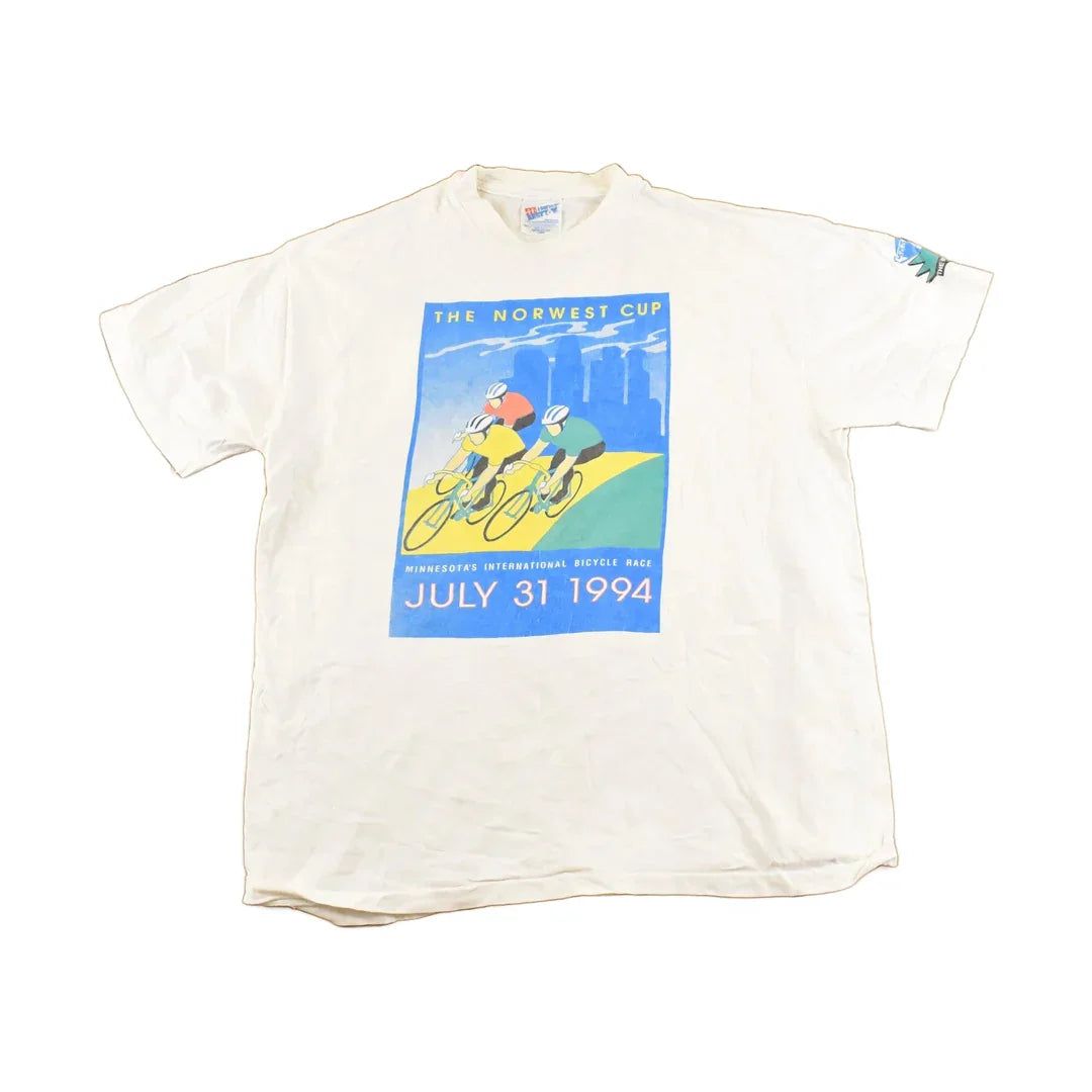 Vintage 1994 Northwest Cup Cycling Souvenir Travel T-Shirt Men's L from propervintagecanada