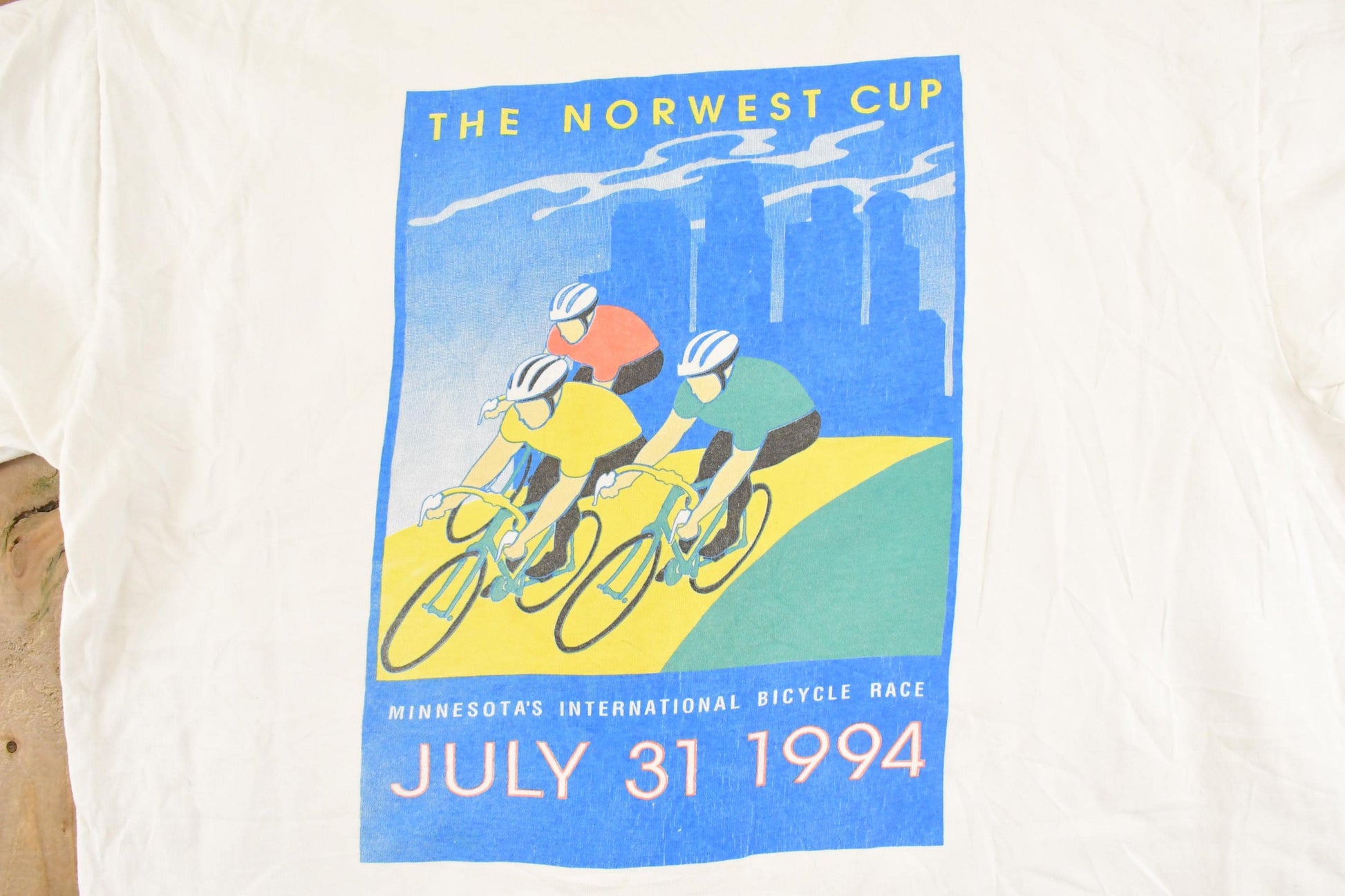 Vintage 1994 Northwest Cup Cycling Souvenir Travel T-Shirt Men's L from propervintagecanada