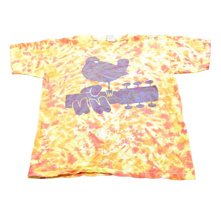 Vintage 1994 Not Fade Away Woodstock Music Festival Tie Dye T-shirt Mens XL from propervintagecanada