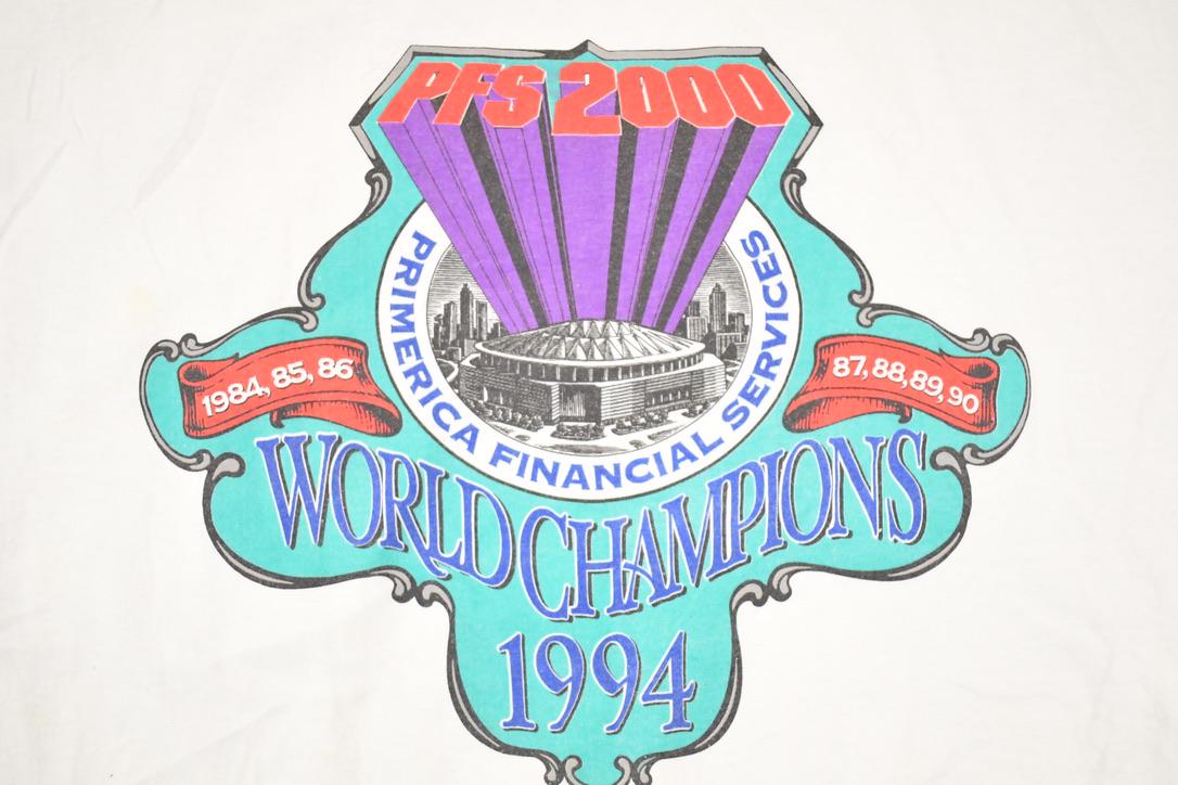 Vintage 1994 Primerica Financial World Championships Souvenir Travel T-Shirt Men's XL from propervintagecanada