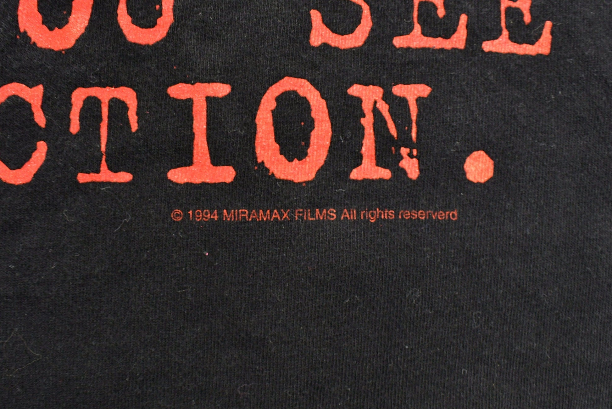 Vintage 1994 Pulp Fiction Movie Promo T-shirt Men's Large from propervintagecanada