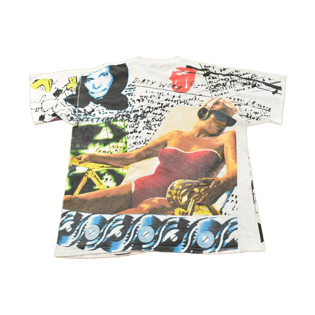 Vintage 1994 Rolling Stones Some Girls Tour All Over Print T-Shirt Men's XL from propervintagecanada