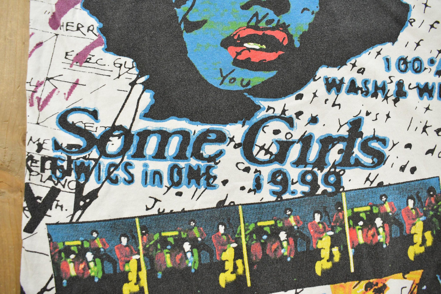 Vintage 1994 Rolling Stones Some Girls Tour All Over Print T-Shirt Men's XL from propervintagecanada