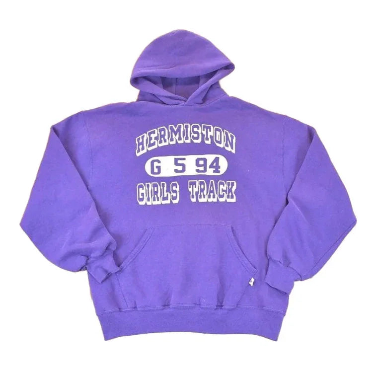 Vintage 1994 Russell Athletic Hermiston Girls Track Hoodie Sweater Women's L from propervintagecanada