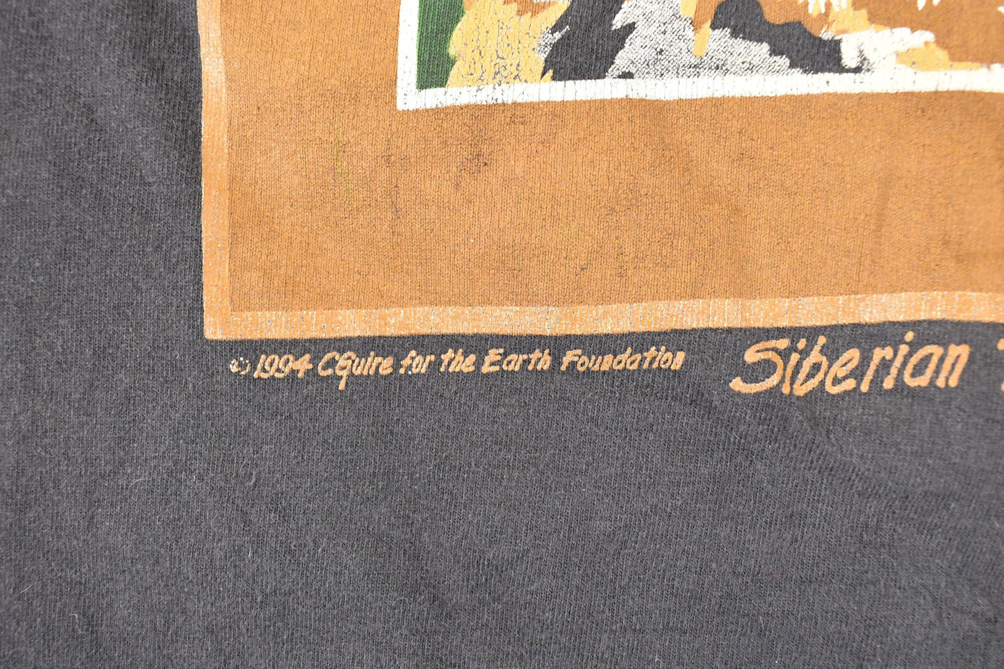 Vintage 1994 Siberian Tiger Endangered Species Souvenir Travel T-Shirt Men's M from propervintagecanada