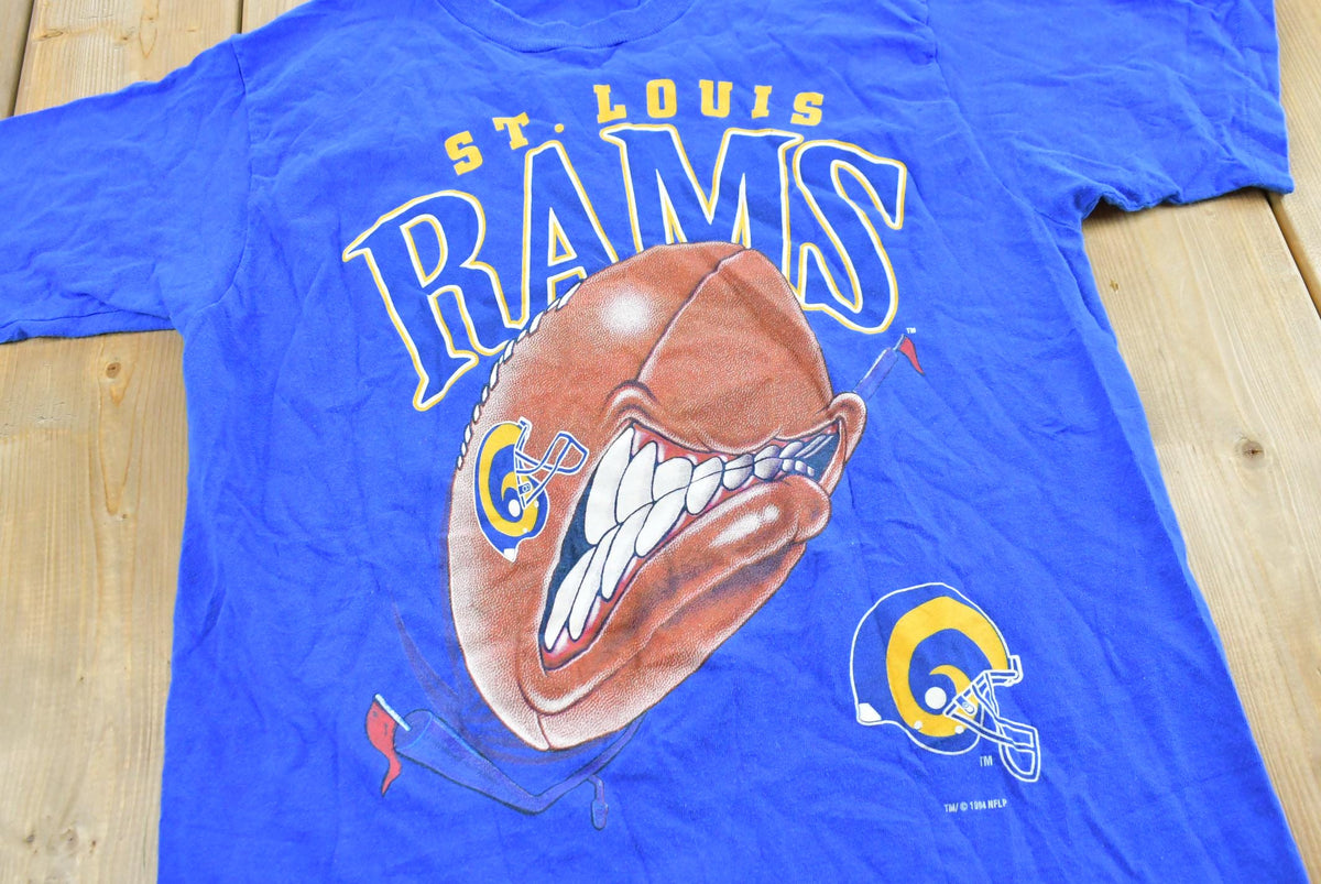 Vintage 1994 St. Louis Rams NFL Graphic T-Shirt Men's M from propervintagecanada
