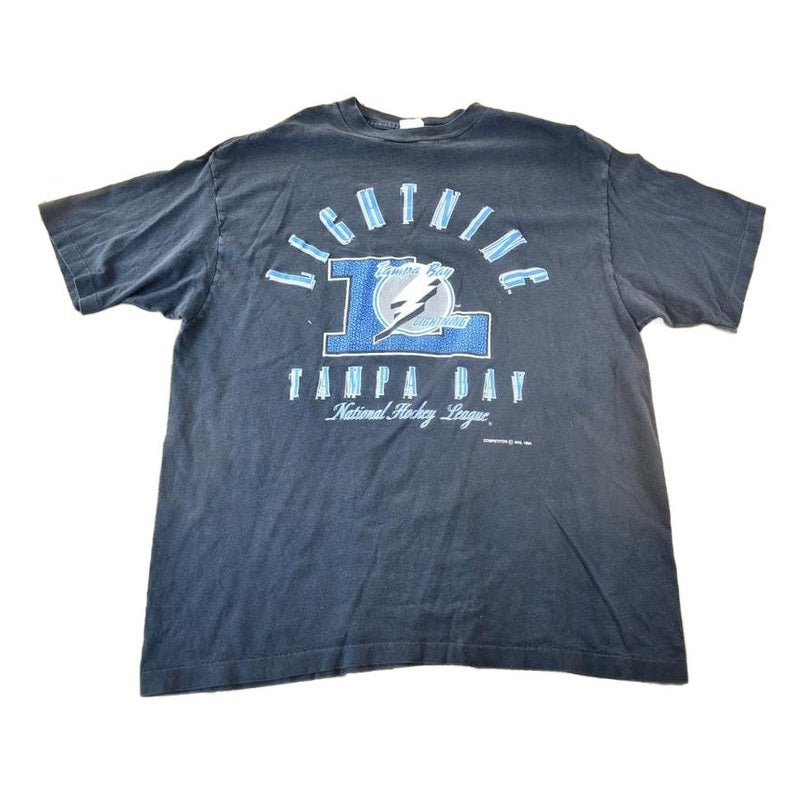 Vintage 1994 Tampa Bay Lightning NHL Hockey Graphic T-Shirt Men's 2XL from propervintagecanada