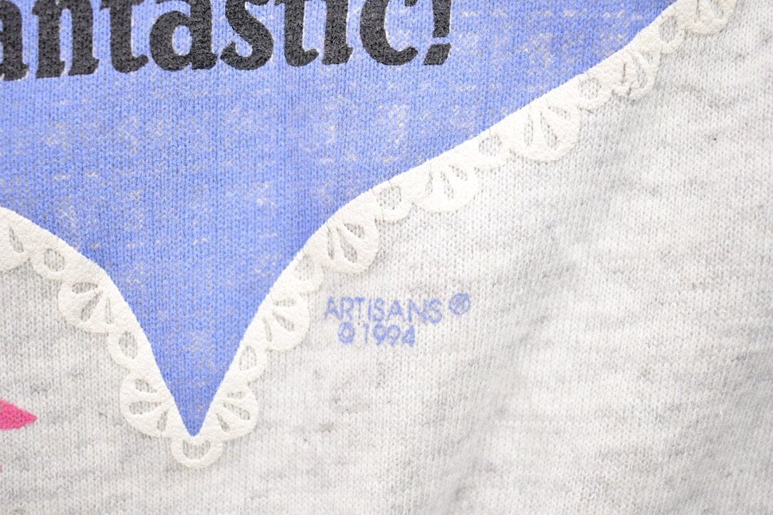 Vintage 1994 TGIF Grandma Quarter Zip Crewneck Sweater Men's Small from propervintagecanada