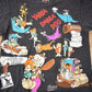 Vintage 1994 The Flintstones Cartoon All Over Print AOP Graphic T-Shirt Men's Large from propervintagecanada