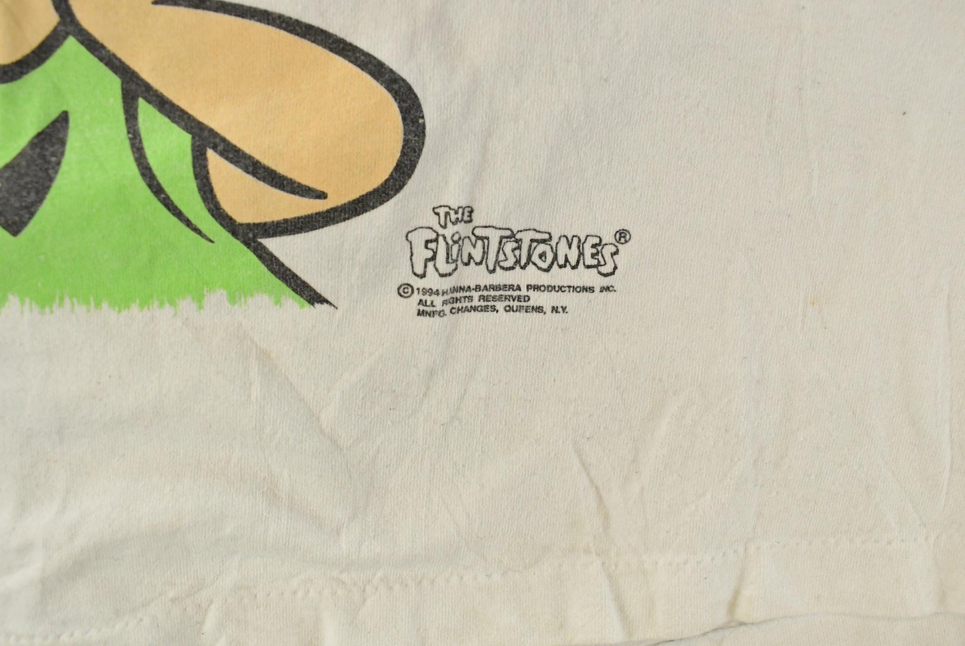 Vintage 1994 The Flintstones Pebbles Cartoon Graphic T-Shirt Men's XL / 90s Graphic Tee / TV Promo Tee / Single Stitch from propervintagecanada
