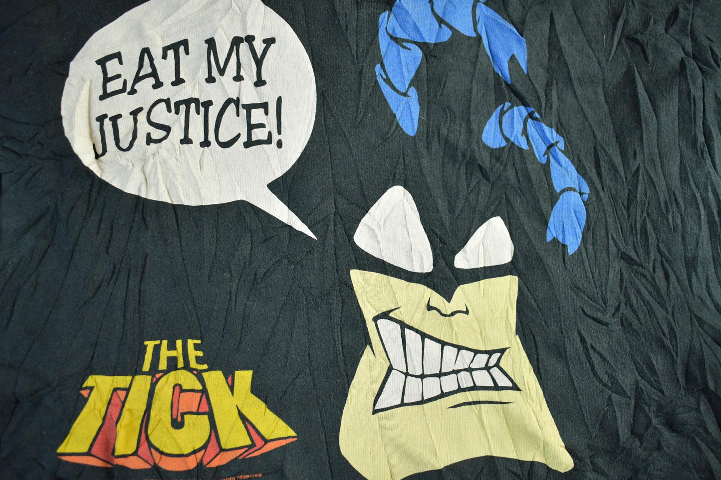 Vintage 1994 The Tick Cartoon Promo T-Shirt Men's Large from propervintagecanada