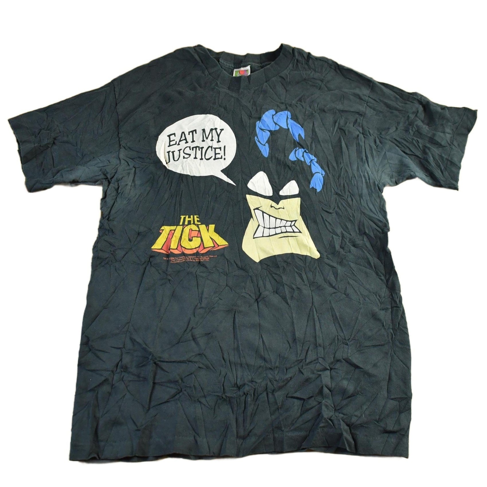 Vintage 1994 The Tick Cartoon Promo T-Shirt Men's Large from propervintagecanada