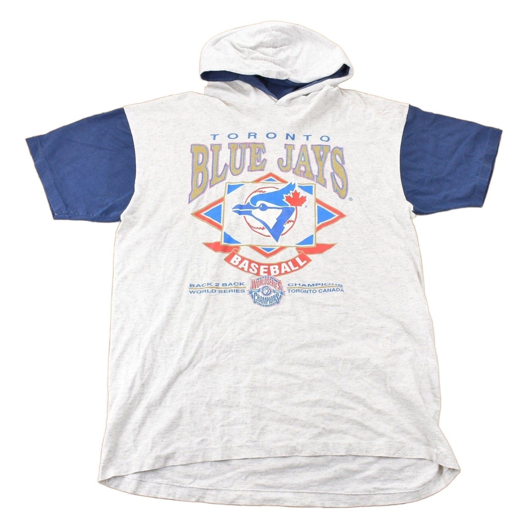 Vintage 1994 Toronto Blue Jays MLB Back to Back World Champions Graphic T Shirt Men's XL from propervintagecanada