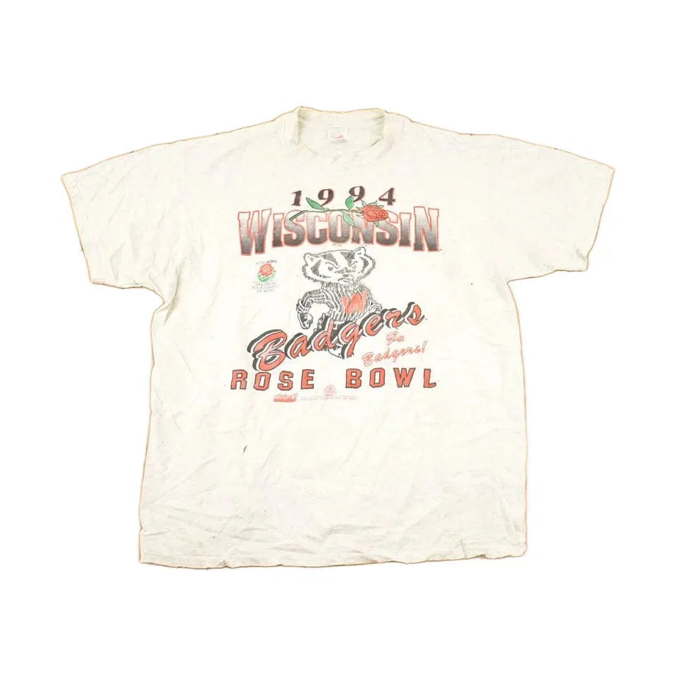 Vintage 1994 Wisconsin Badgers Rose Bowl Collegiate T-Shirt Men's L from propervintagecanada