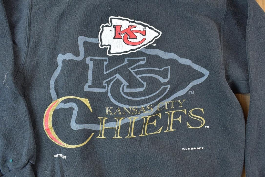 Vintage 1994 Youth Kansas City Chiefs NFL Crewneck Sweatshirt Youth M from propervintagecanada