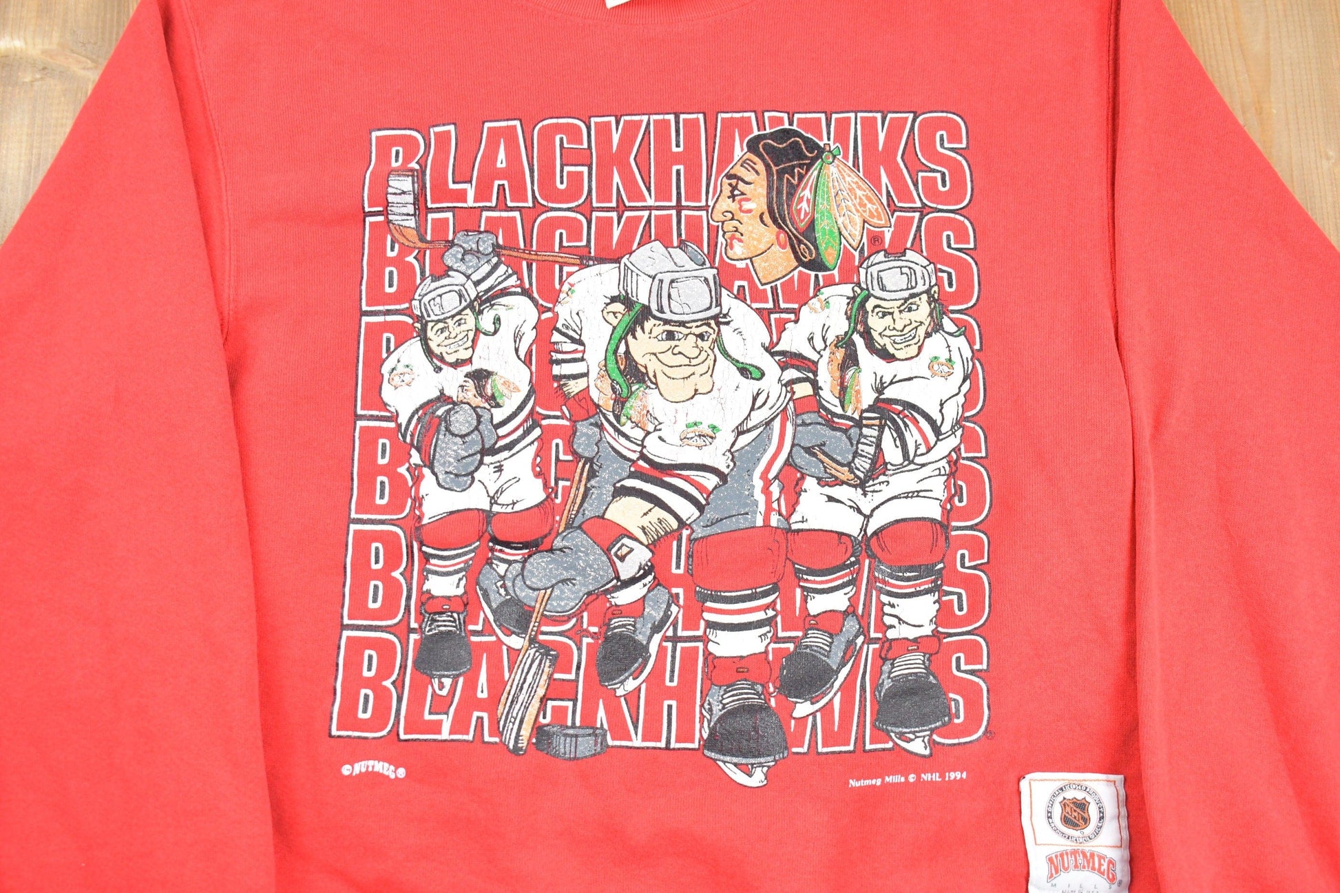 Vintage 1994s Chicago Blackhawks NHL Crewneck Sweatshirt Men's Small from propervintagecanada