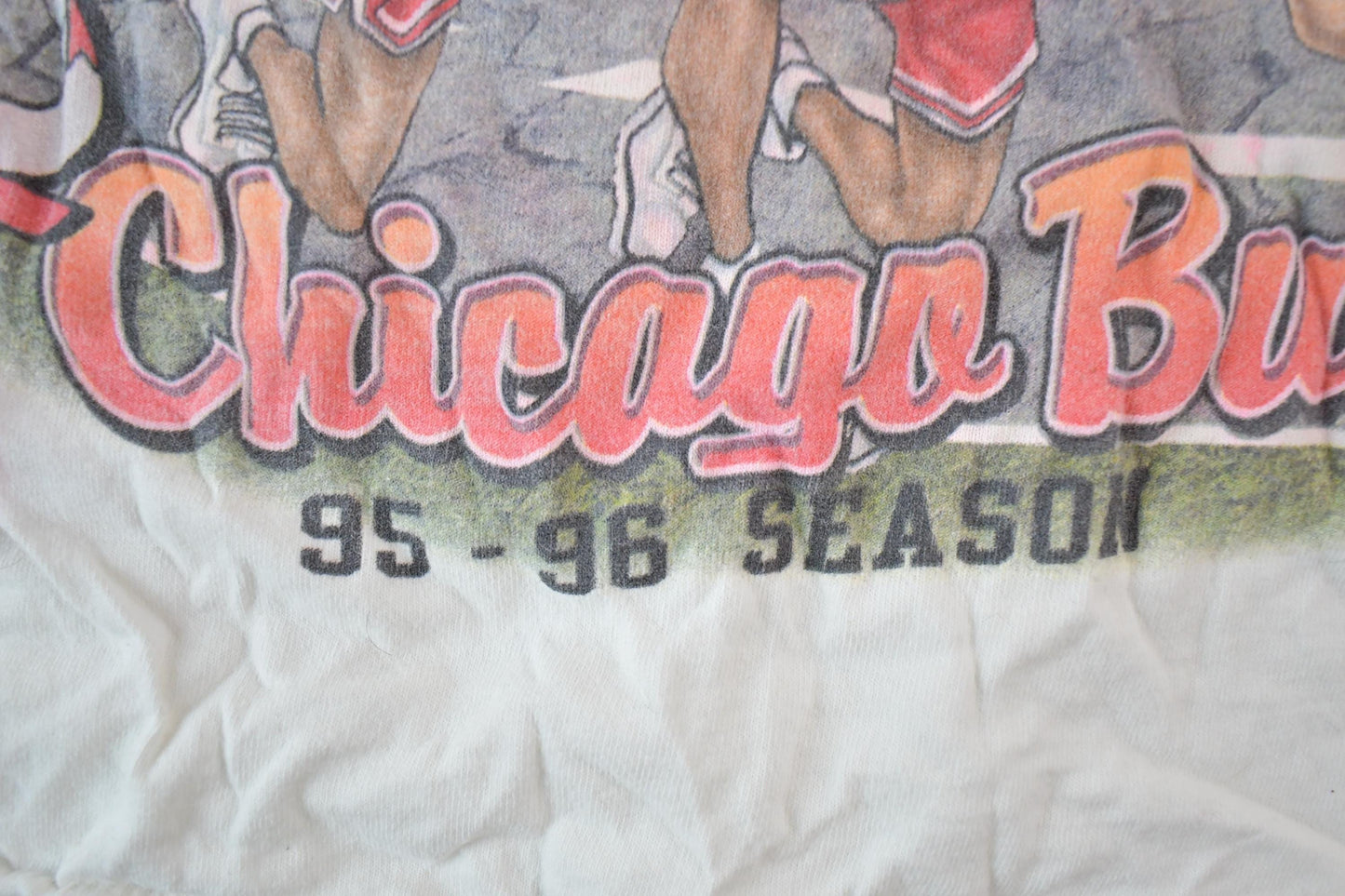 Vintage 1995 1996 Chicago Bulls NBA Graphic T-Shirt / NBA Basketball / 90s Streetwear / Sportswear / Bulls Tee from propervintagecanada
