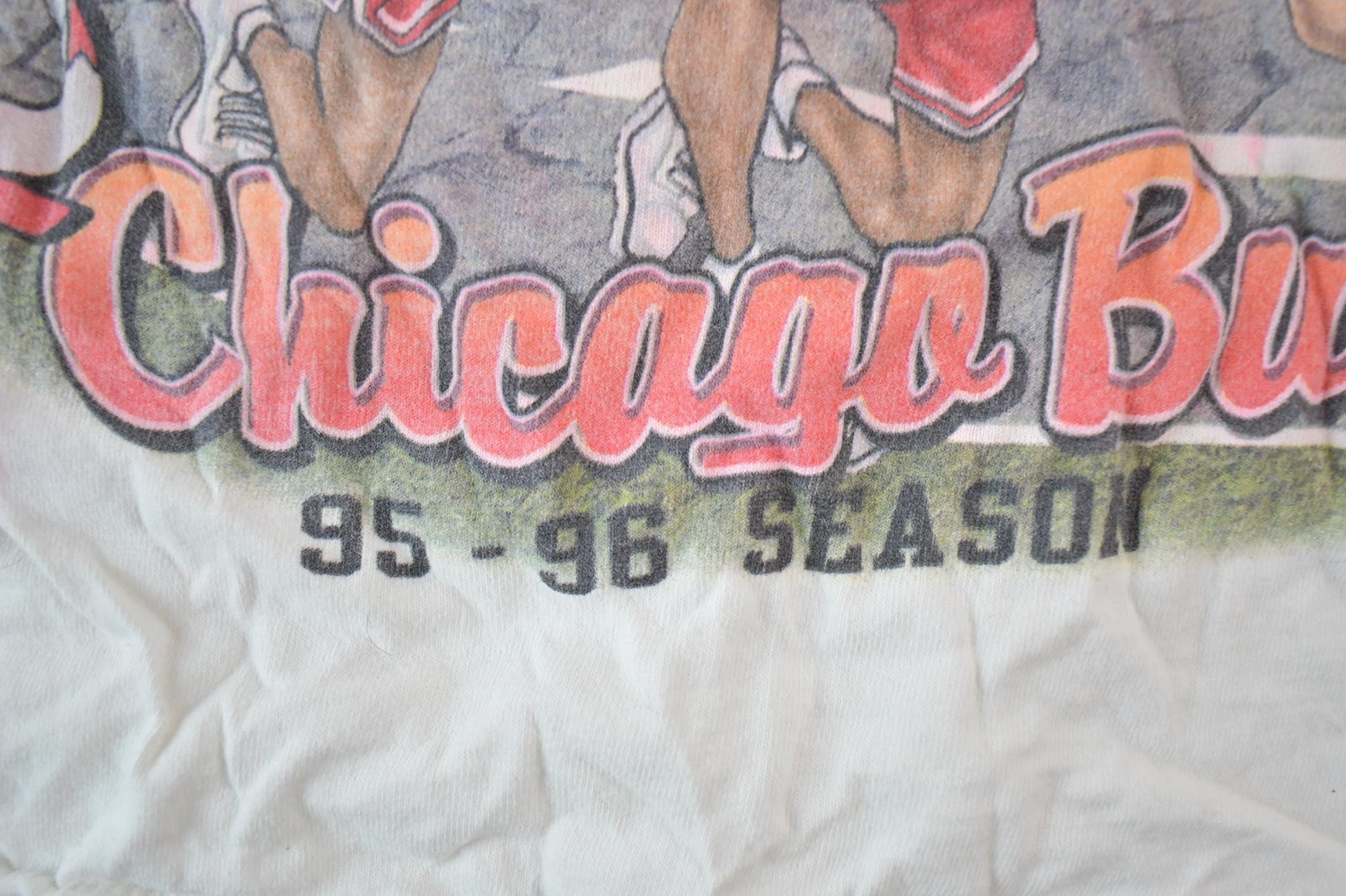 Vintage 1995 1996 Chicago Bulls NBA Graphic T-Shirt / NBA Basketball / 90s Streetwear / Sportswear / Bulls Tee from propervintagecanada