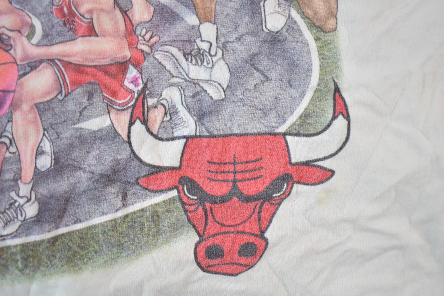 Vintage 1995 1996 Chicago Bulls NBA Graphic T-Shirt / NBA Basketball / 90s Streetwear / Sportswear / Bulls Tee from propervintagecanada