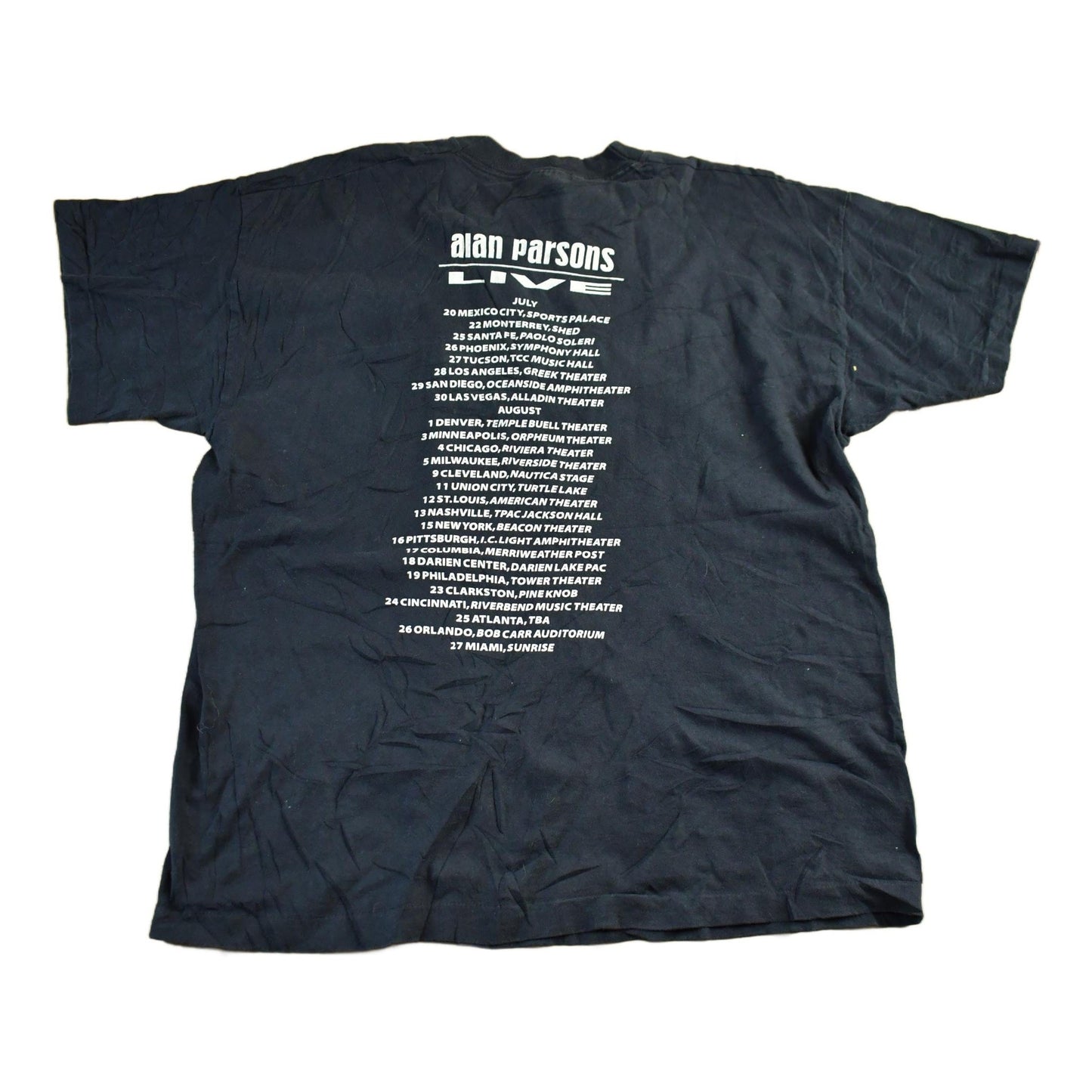 Vintage 1995 Alan Parsons Live Tour Band T-Shirt Men's XL from propervintagecanada
