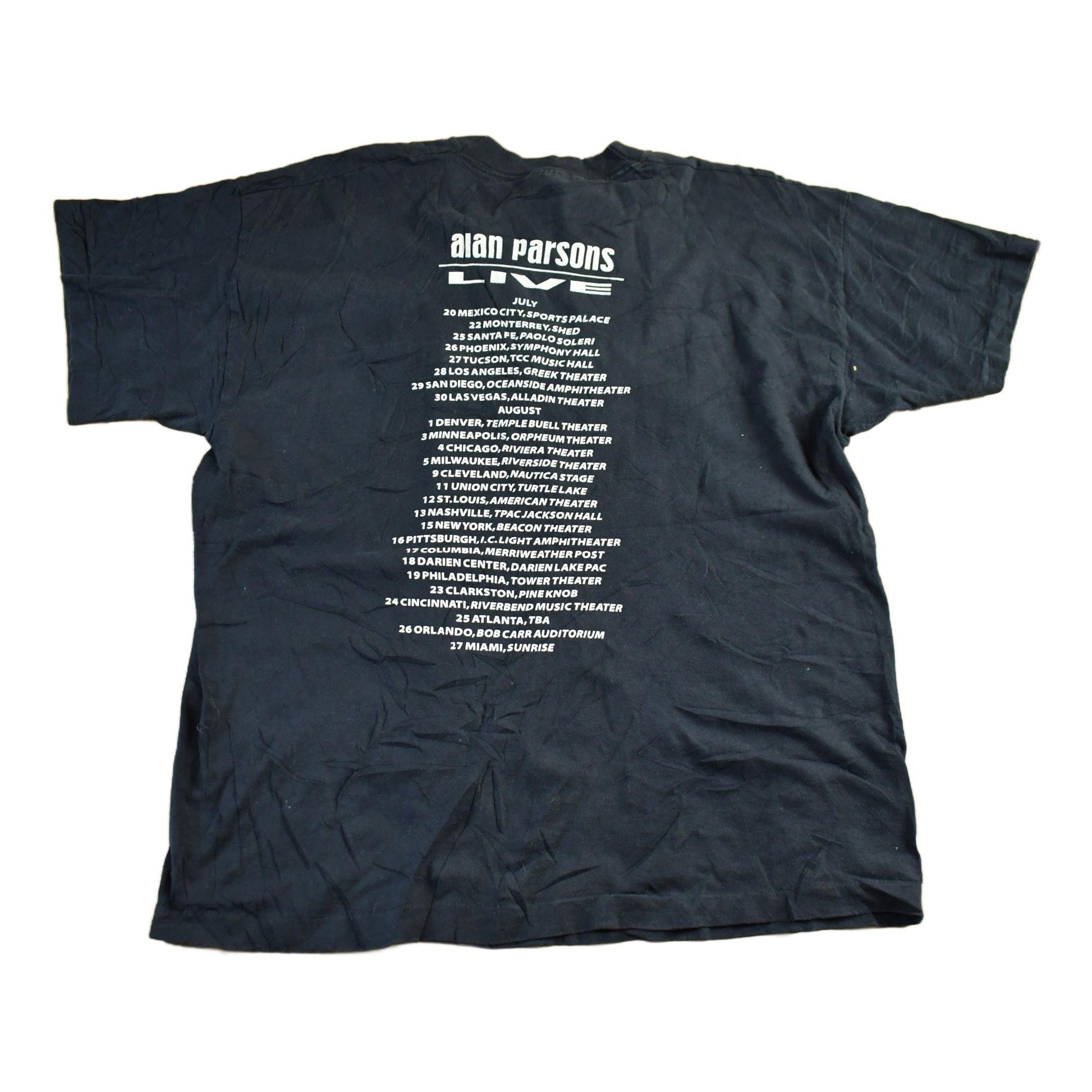 Vintage 1995 Alan Parsons Live Tour Band T-Shirt Men's XL from propervintagecanada