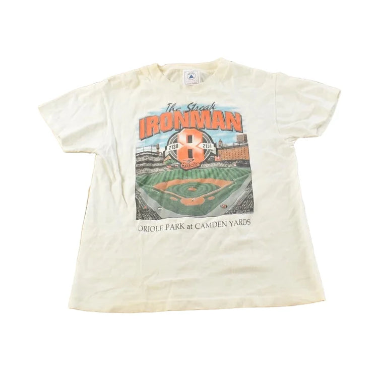 Vintage 1995 Baltimore Orioles Cal Ripkin Jr Ironman Baltimore T-Shirt Youth M from propervintagecanada