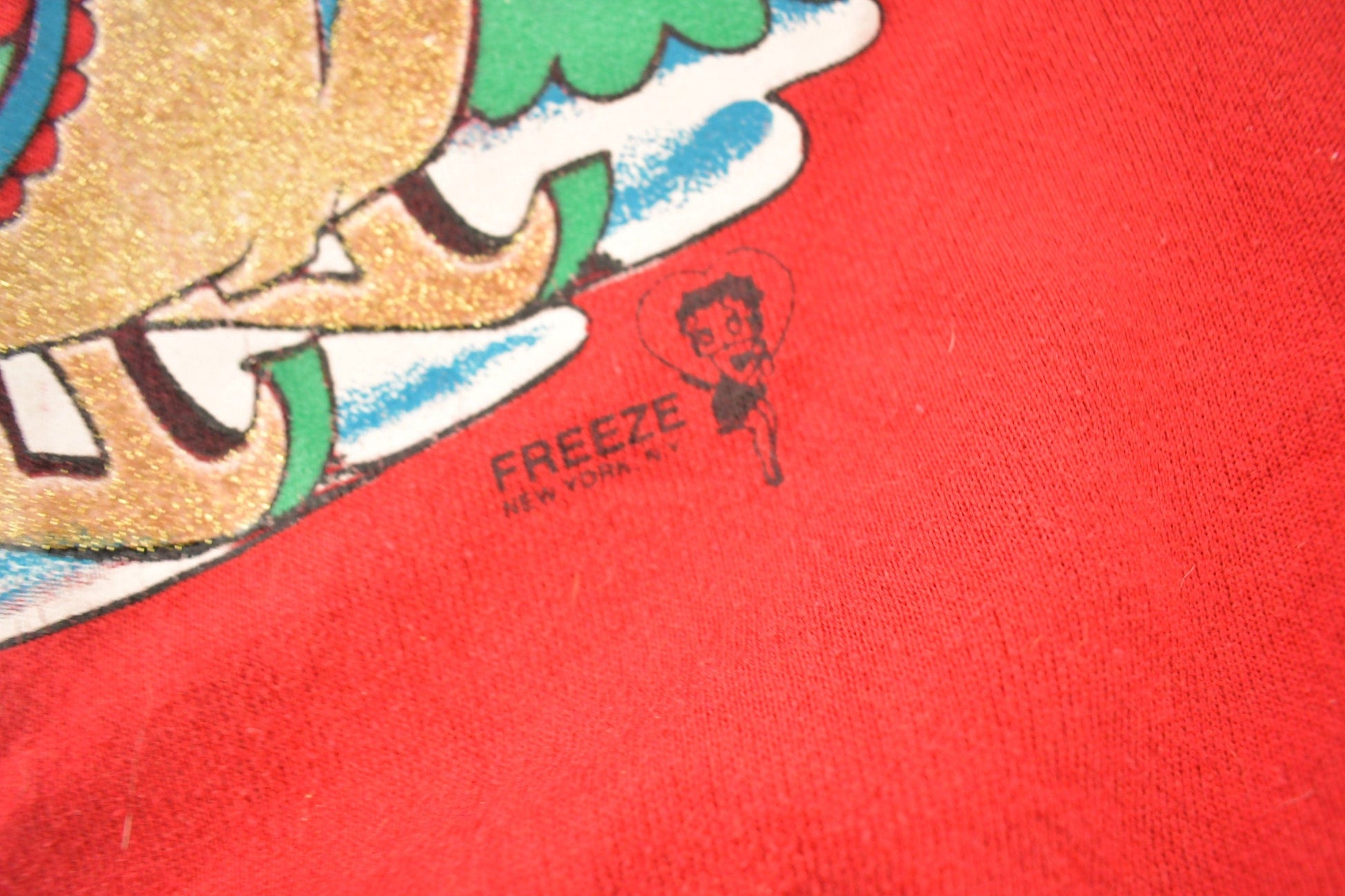 Vintage 1995 Betty Boop Christmas Theme Crewneck Men's Large from propervintagecanada