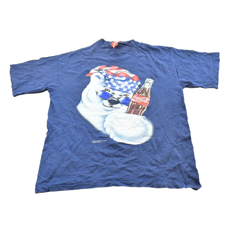 Vintage 1995 Coca Cola American Flag Graphic T-Shirt Men's XL from propervintagecanada